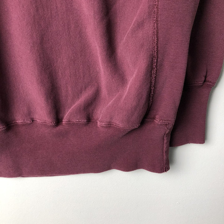 90'S Champion Reverse Weave Embroidered Tag Printed Sweatshirt Trainer Made in USA Men's XL Vintage cotton bordeaux Vintage Second Hand