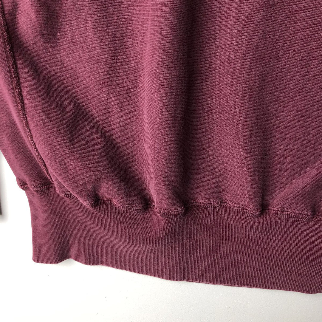 90'S Champion Reverse Weave Embroidered Tag Printed Sweatshirt Trainer Made in USA Men's XL Vintage cotton bordeaux Vintage Second Hand