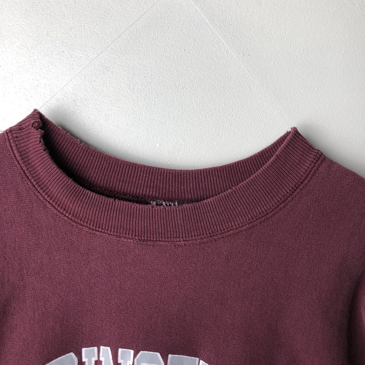 90'S Champion Reverse Weave Embroidered Tag Printed Sweatshirt Trainer Made in USA Men's XL Vintage cotton bordeaux Vintage Second Hand