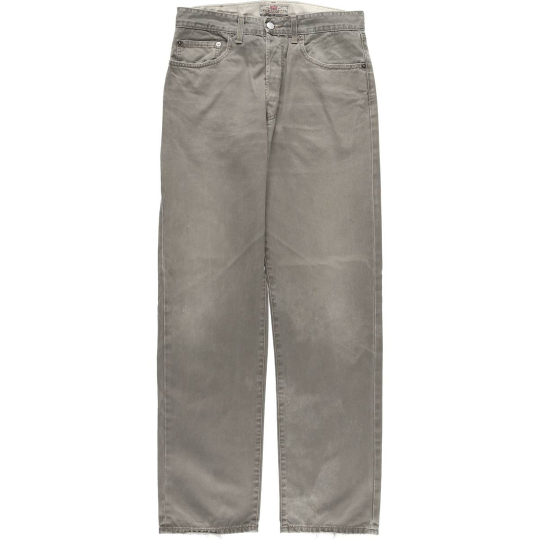 90'S Levi's 401 Chino Pants, Made in Italy, Men's, Size W33, Vintage cotton gray type Vintage Second Hand