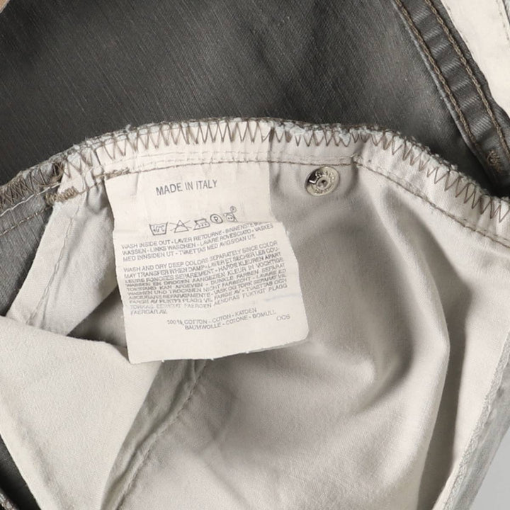 90'S Levi's 401 Chino Pants, Made in Italy, Men's, Size W33, Vintage cotton gray type Vintage Second Hand