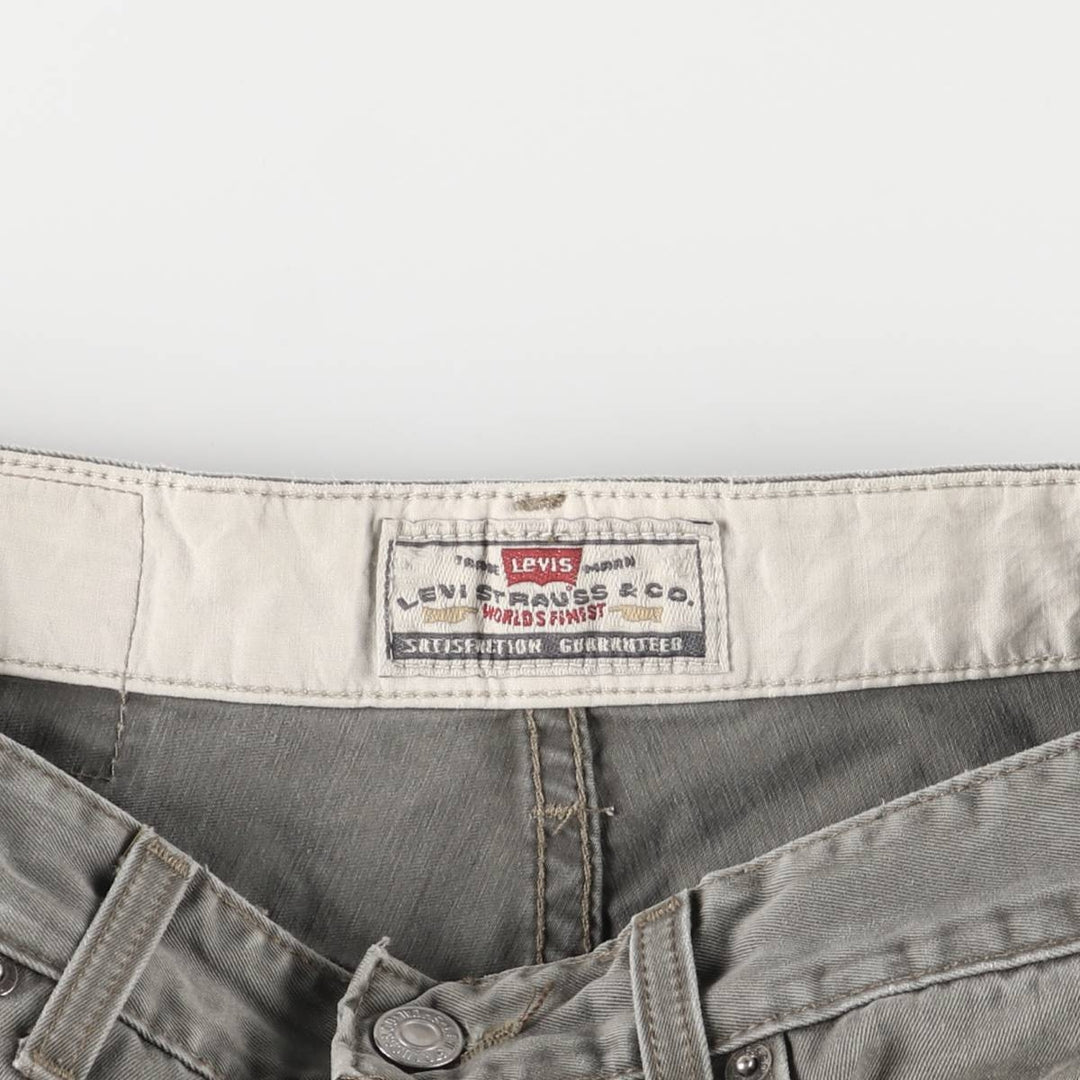 90'S Levi's 401 Chino Pants, Made in Italy, Men's, Size W33, Vintage cotton gray type Vintage Second Hand