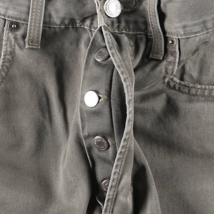 90'S Levi's 401 Chino Pants, Made in Italy, Men's, Size W33, Vintage cotton gray type Vintage Second Hand