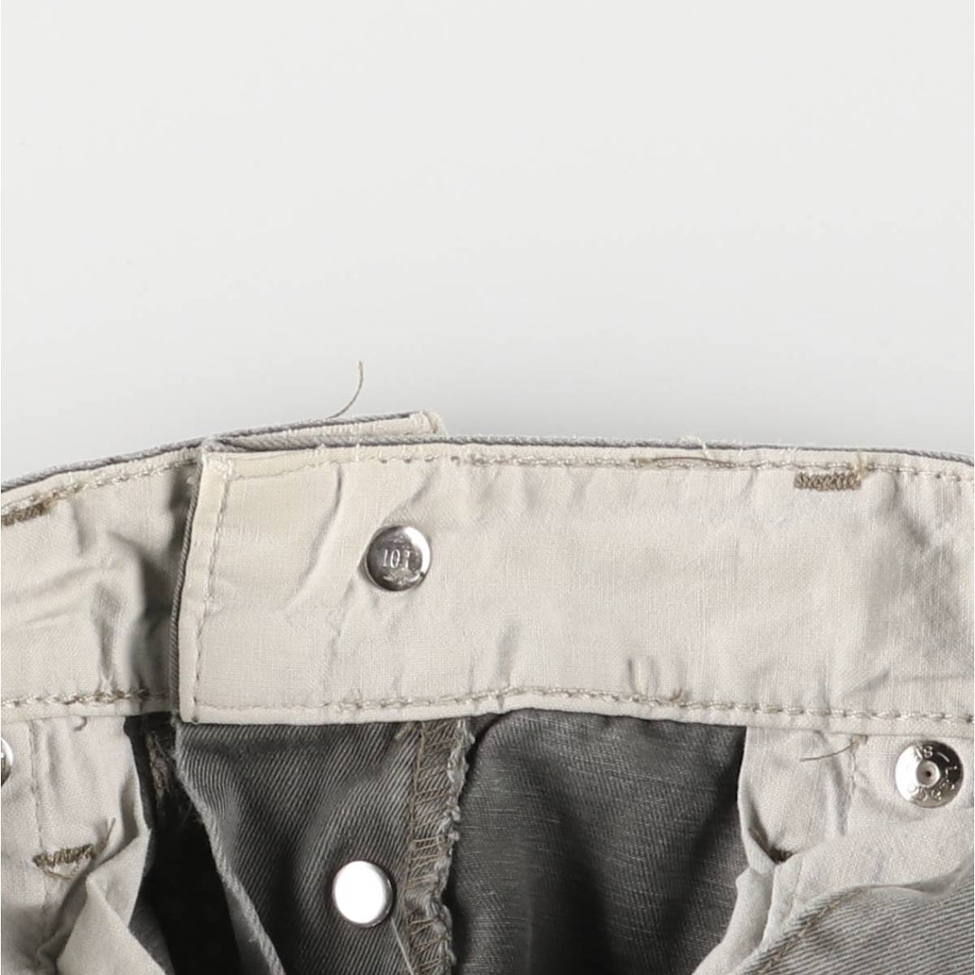 90'S Levi's 401 Chino Pants, Made in Italy, Men's, Size W33, Vintage cotton gray type Vintage Second Hand