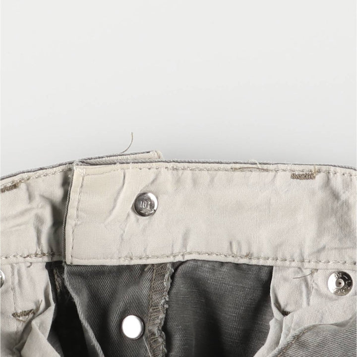 90'S Levi's 401 Chino Pants, Made in Italy, Men's, Size W33, Vintage cotton gray type Vintage Second Hand