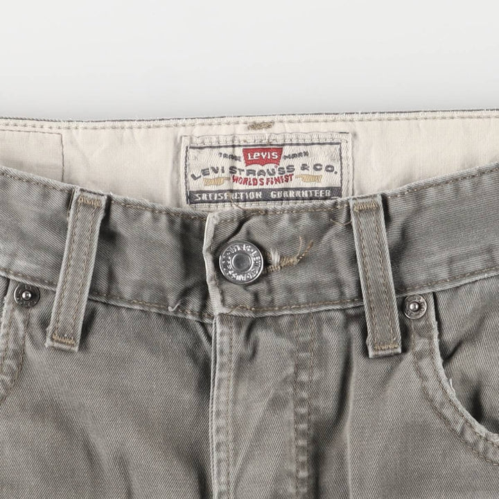 90'S Levi's 401 Chino Pants, Made in Italy, Men's, Size W33, Vintage cotton gray type Vintage Second Hand