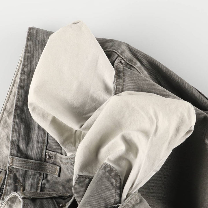 90'S Levi's 401 Chino Pants, Made in Italy, Men's, Size W33, Vintage cotton gray type Vintage Second Hand