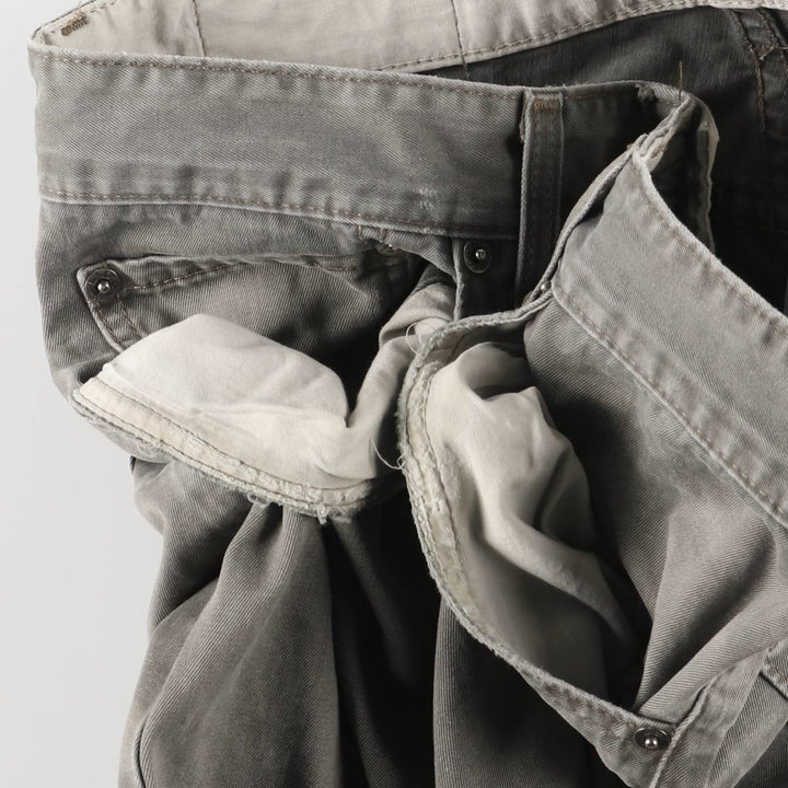 90'S Levi's 401 Chino Pants, Made in Italy, Men's, Size W33, Vintage cotton gray type Vintage Second Hand