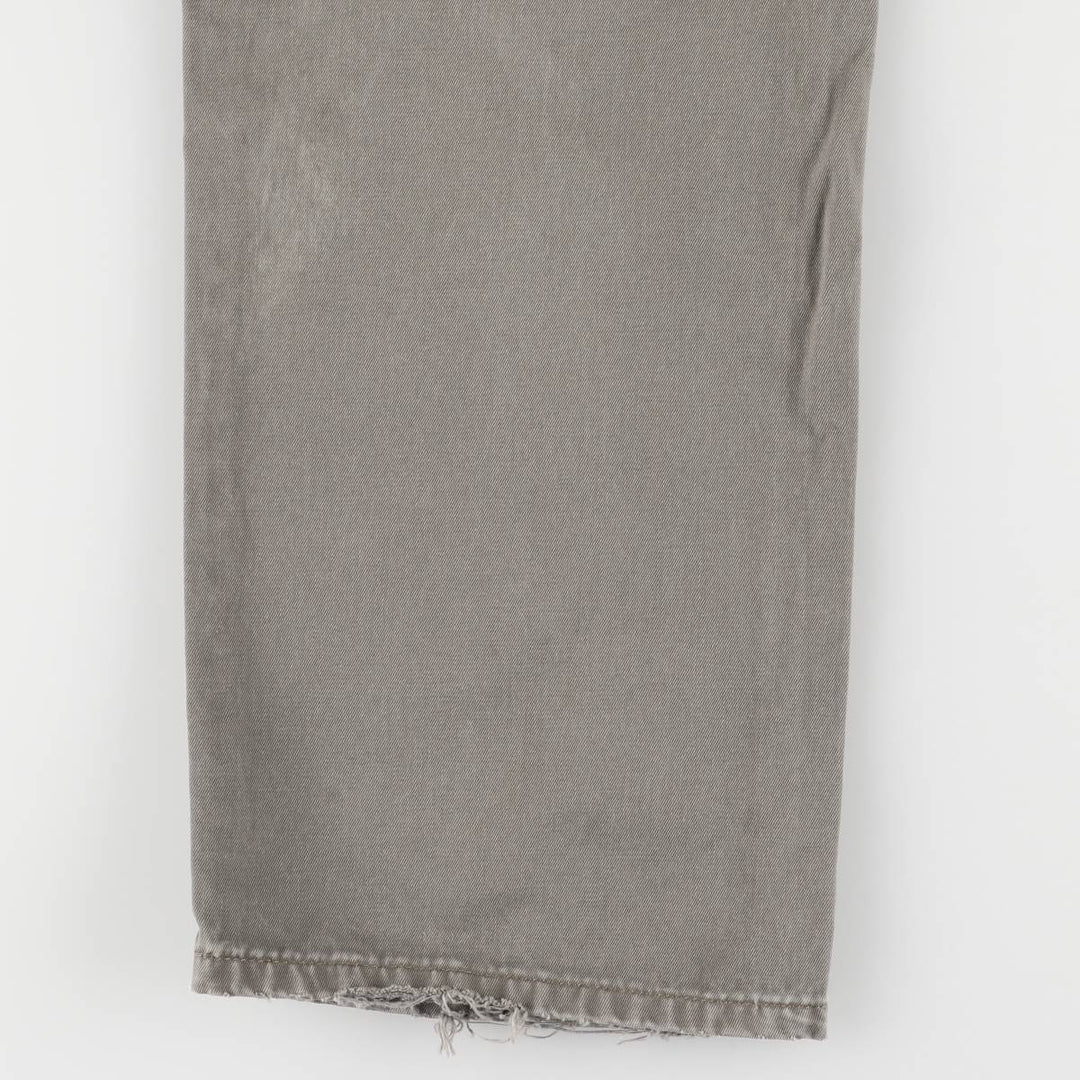 90'S Levi's 401 Chino Pants, Made in Italy, Men's, Size W33, Vintage cotton gray type Vintage Second Hand