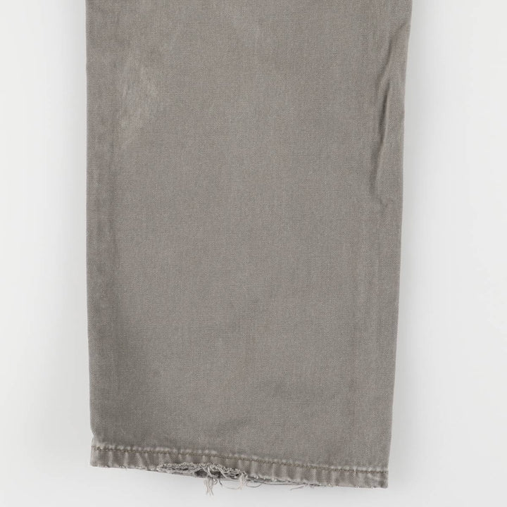 90'S Levi's 401 Chino Pants, Made in Italy, Men's, Size W33, Vintage cotton gray type Vintage Second Hand