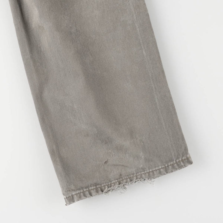 90'S Levi's 401 Chino Pants, Made in Italy, Men's, Size W33, Vintage cotton gray type Vintage Second Hand