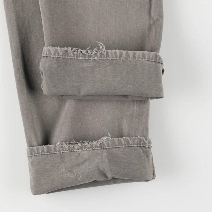 90'S Levi's 401 Chino Pants, Made in Italy, Men's, Size W33, Vintage cotton gray type Vintage Second Hand