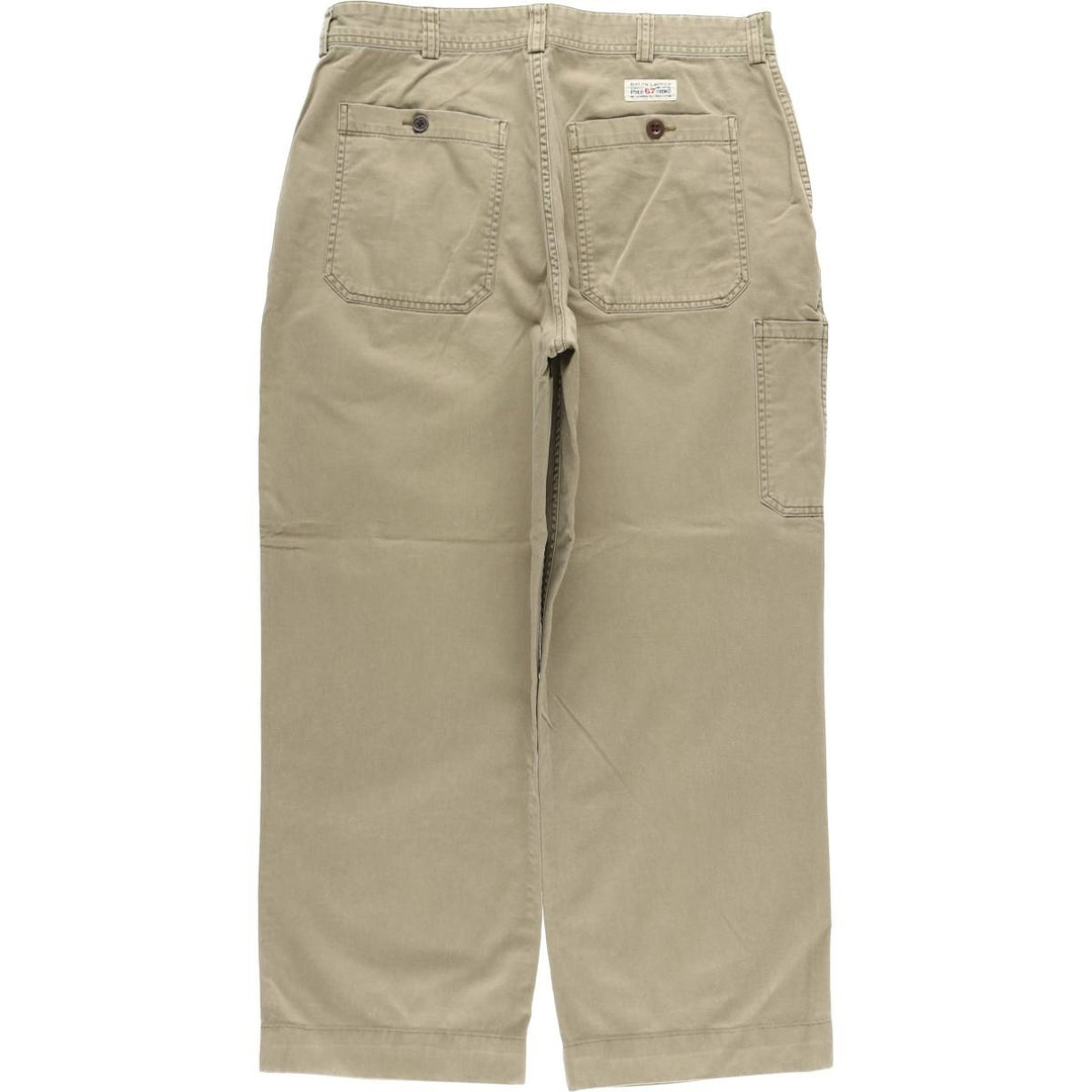Ralph Lauren POLO by Ralph Lauren Chino Pants Men's W36 cotton Khaki type sage green Vintage Second Hand