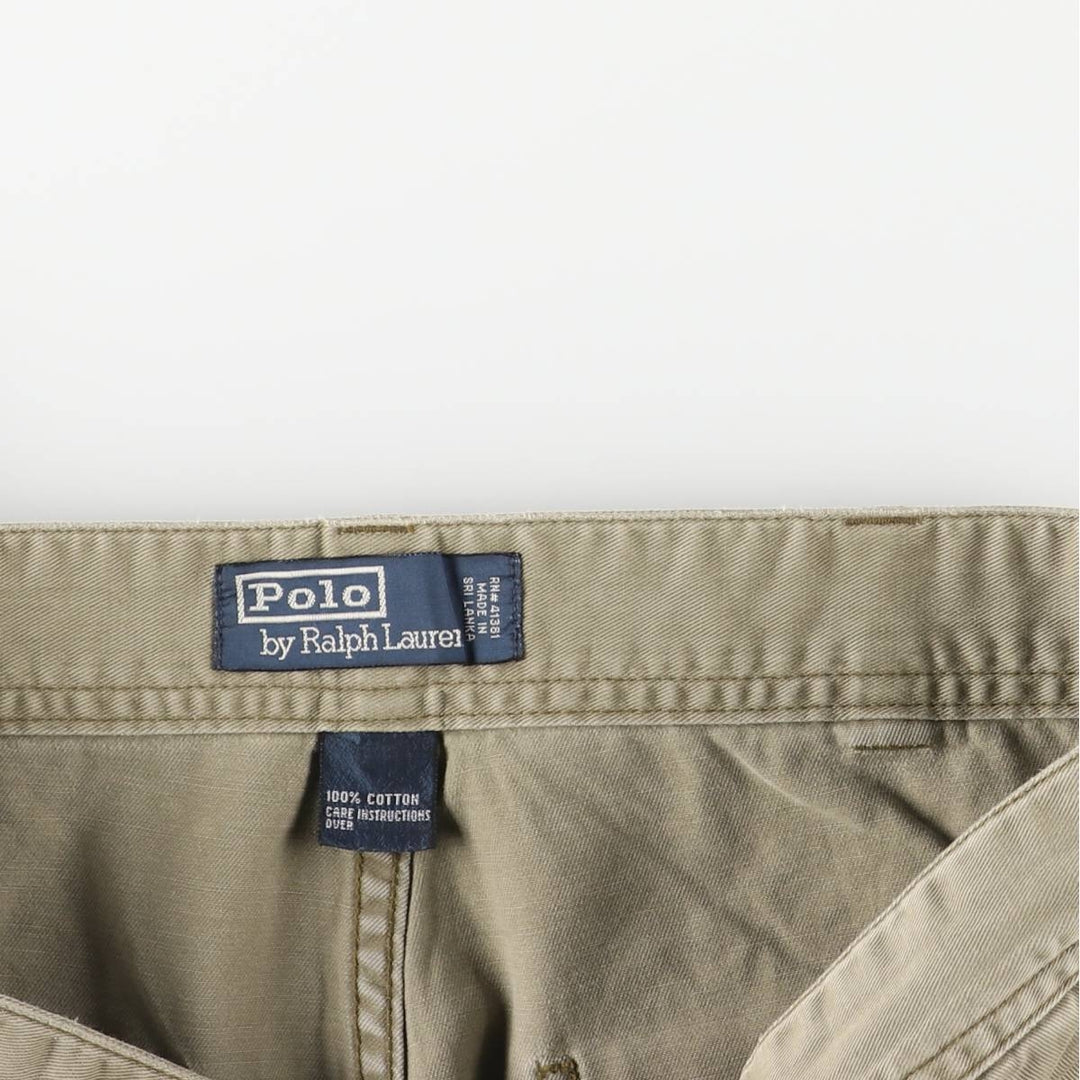Ralph Lauren POLO by Ralph Lauren Chino Pants Men's W36 cotton Khaki type sage green Vintage Second Hand