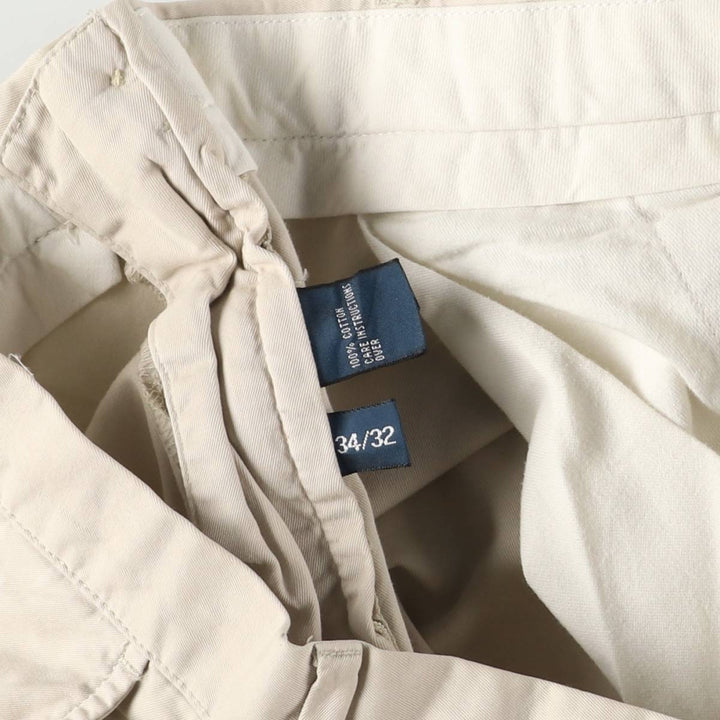 Ralph Lauren POLO by Ralph Lauren PROSPECT PANT Chino pants for men, equivalent to w34 cotton Beige type Vintage Second Hand