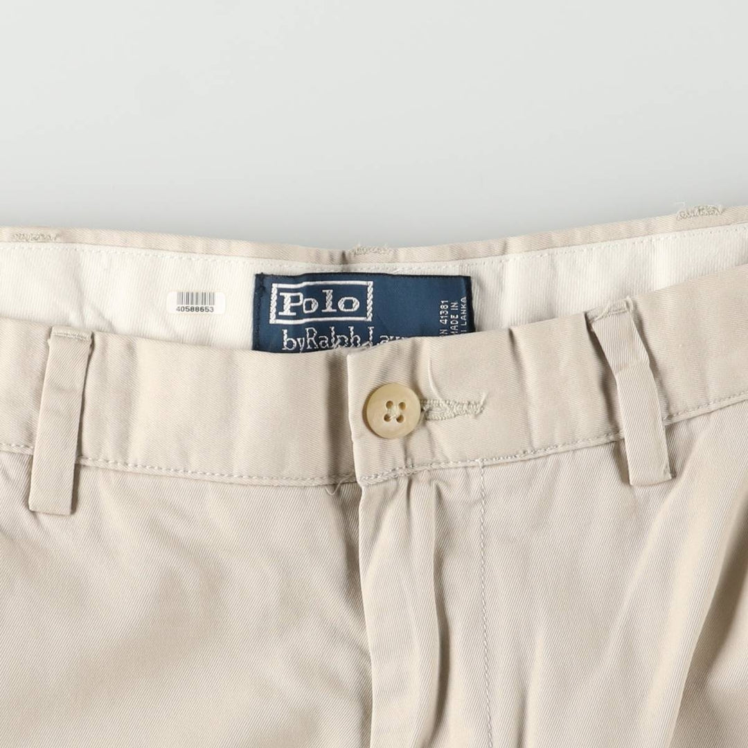 Ralph Lauren POLO by Ralph Lauren PROSPECT PANT Chino pants for men, equivalent to w34 cotton Beige type Vintage Second Hand