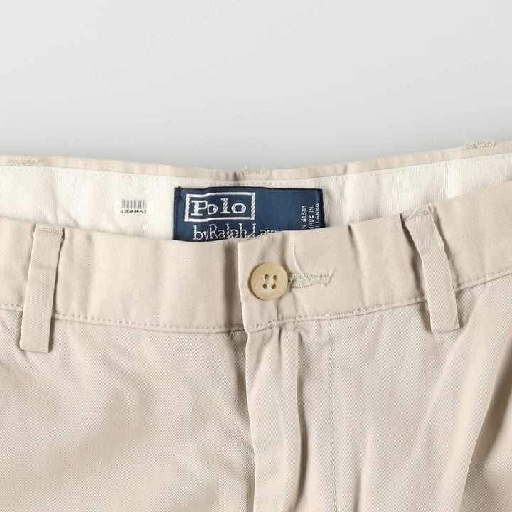 Ralph Lauren POLO by Ralph Lauren PROSPECT PANT Chino pants for men, equivalent to w34 cotton Beige type Vintage Second Hand