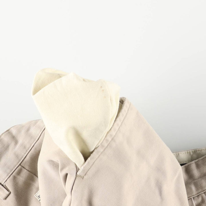 Ralph Lauren Polo Hammond Pant, two-pleat chino pants, men's size W34. cotton Beige type Vintage Second Hand