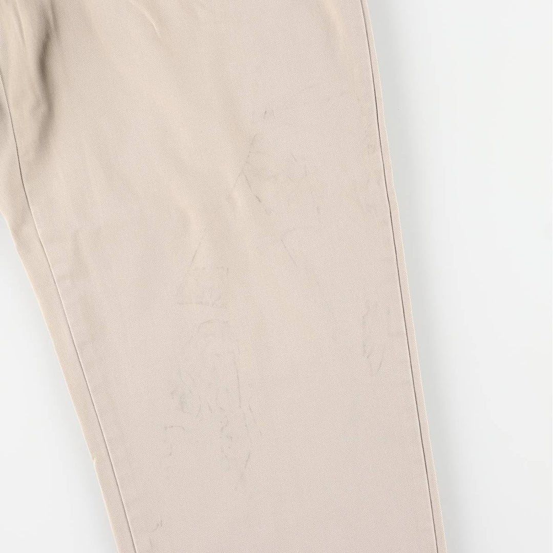 Ralph Lauren Polo Hammond Pant, two-pleat chino pants, men's size W34. cotton Beige type Vintage Second Hand