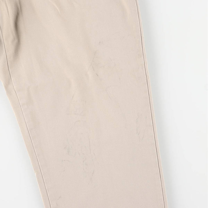 Ralph Lauren Polo Hammond Pant, two-pleat chino pants, men's size W34. cotton Beige type Vintage Second Hand