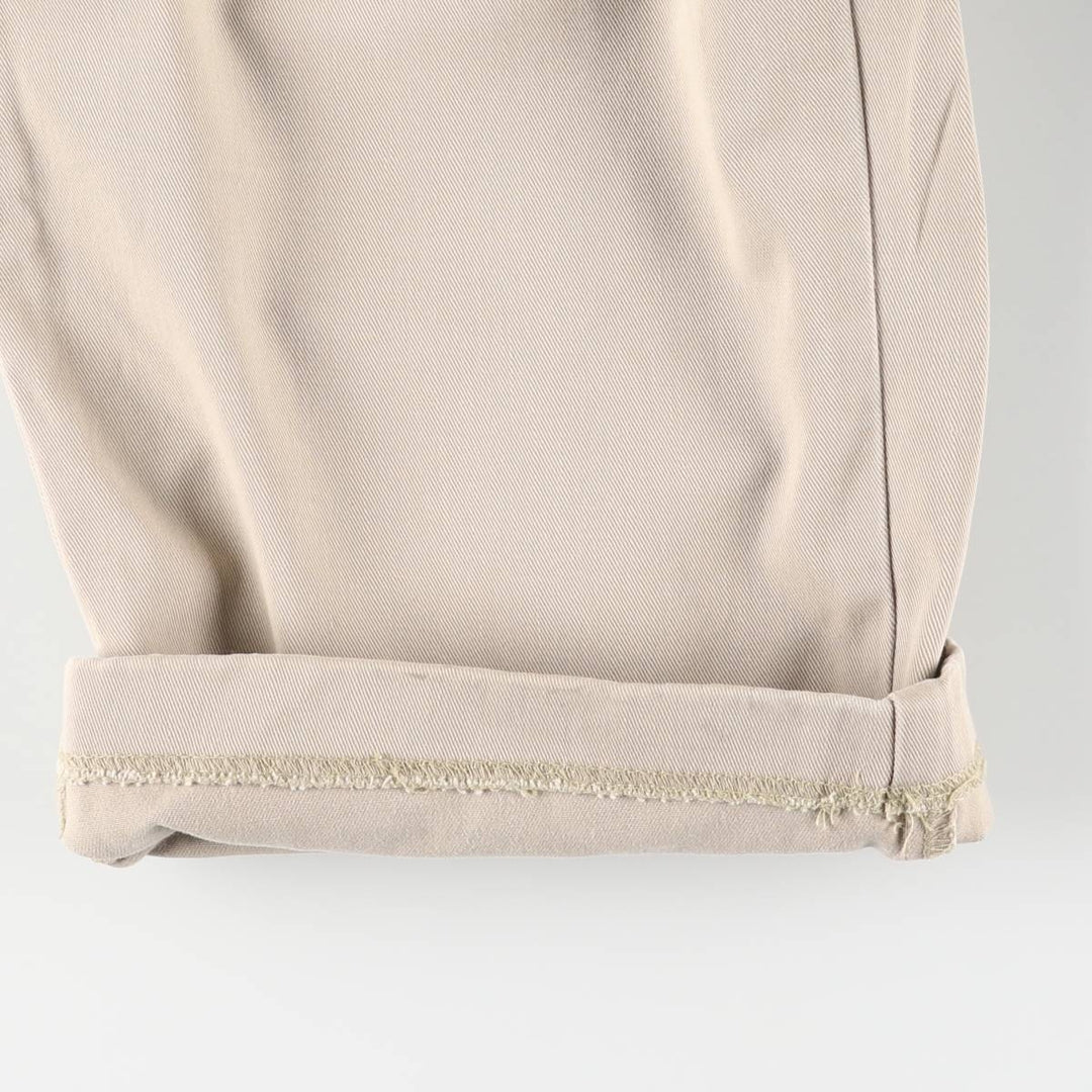 Ralph Lauren Polo Hammond Pant, two-pleat chino pants, men's size W34. cotton Beige type Vintage Second Hand