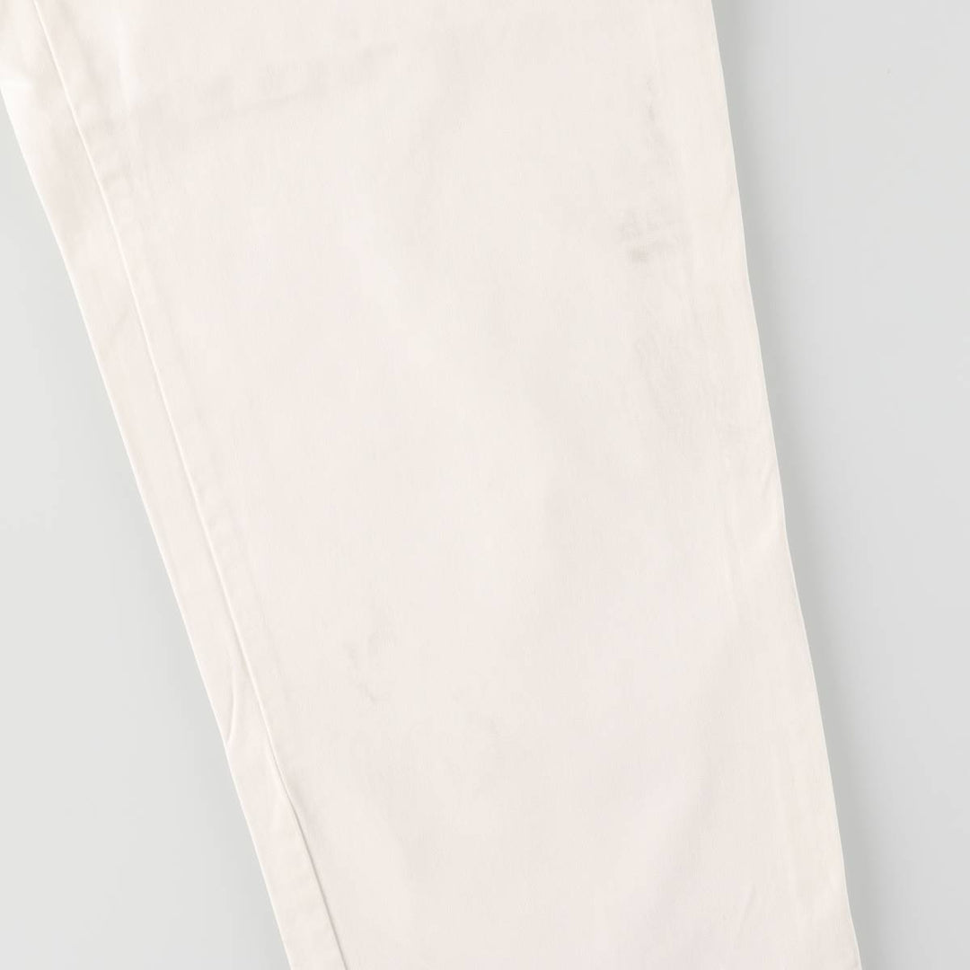 Ralph Lauren POLO by Ralph Lauren ANDREW PANT, two-pleat chino pants, men's, W32 equivalent cotton white type Vintage Second Hand