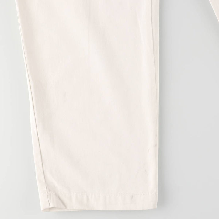 Ralph Lauren POLO by Ralph Lauren ANDREW PANT, two-pleat chino pants, men's, W32 equivalent cotton white type Vintage Second Hand