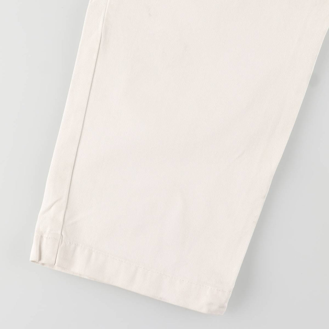 Ralph Lauren POLO by Ralph Lauren ANDREW PANT, two-pleat chino pants, men's, W32 equivalent cotton white type Vintage Second Hand