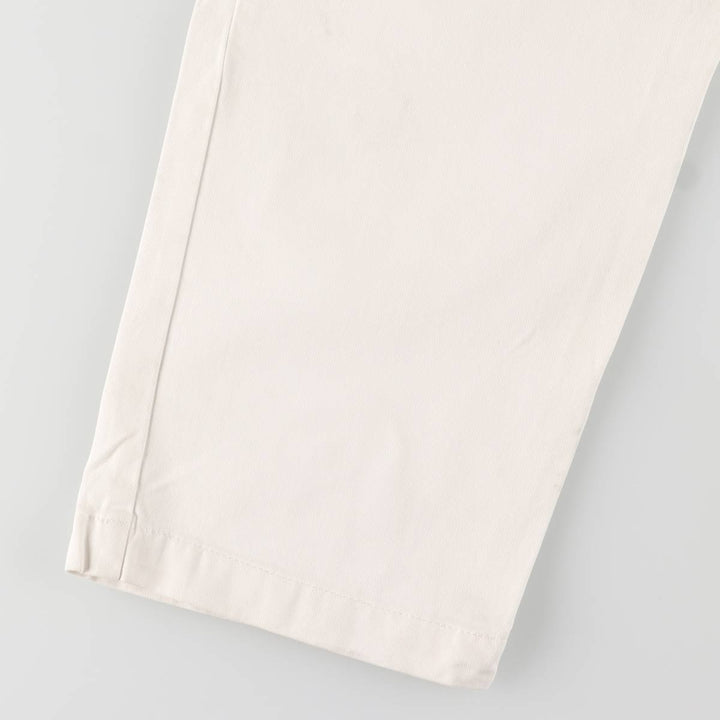 Ralph Lauren POLO by Ralph Lauren ANDREW PANT, two-pleat chino pants, men's, W32 equivalent cotton white type Vintage Second Hand