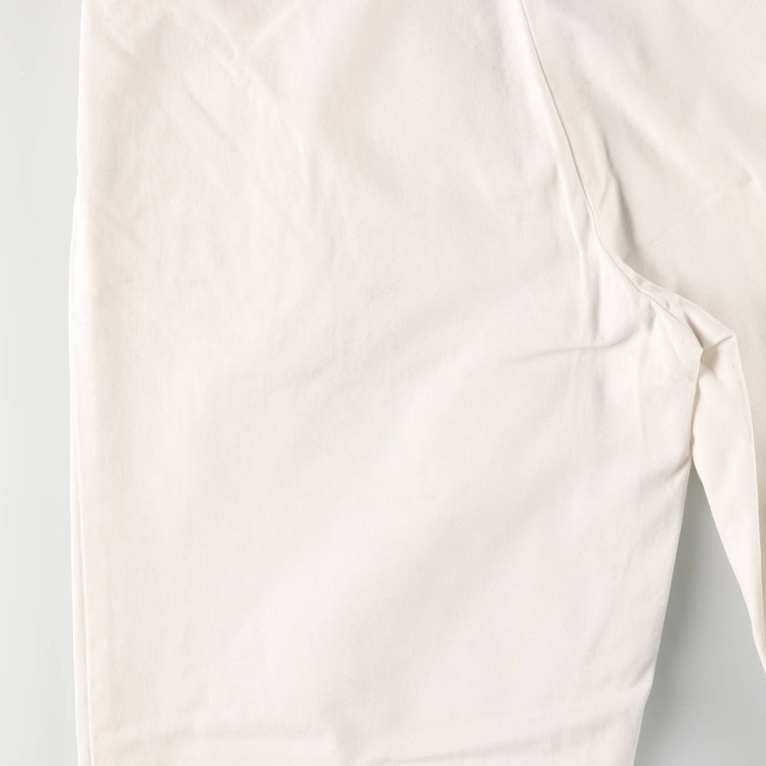 Ralph Lauren POLO by Ralph Lauren ANDREW PANT, two-pleat chino pants, men's, W32 equivalent cotton white type Vintage Second Hand