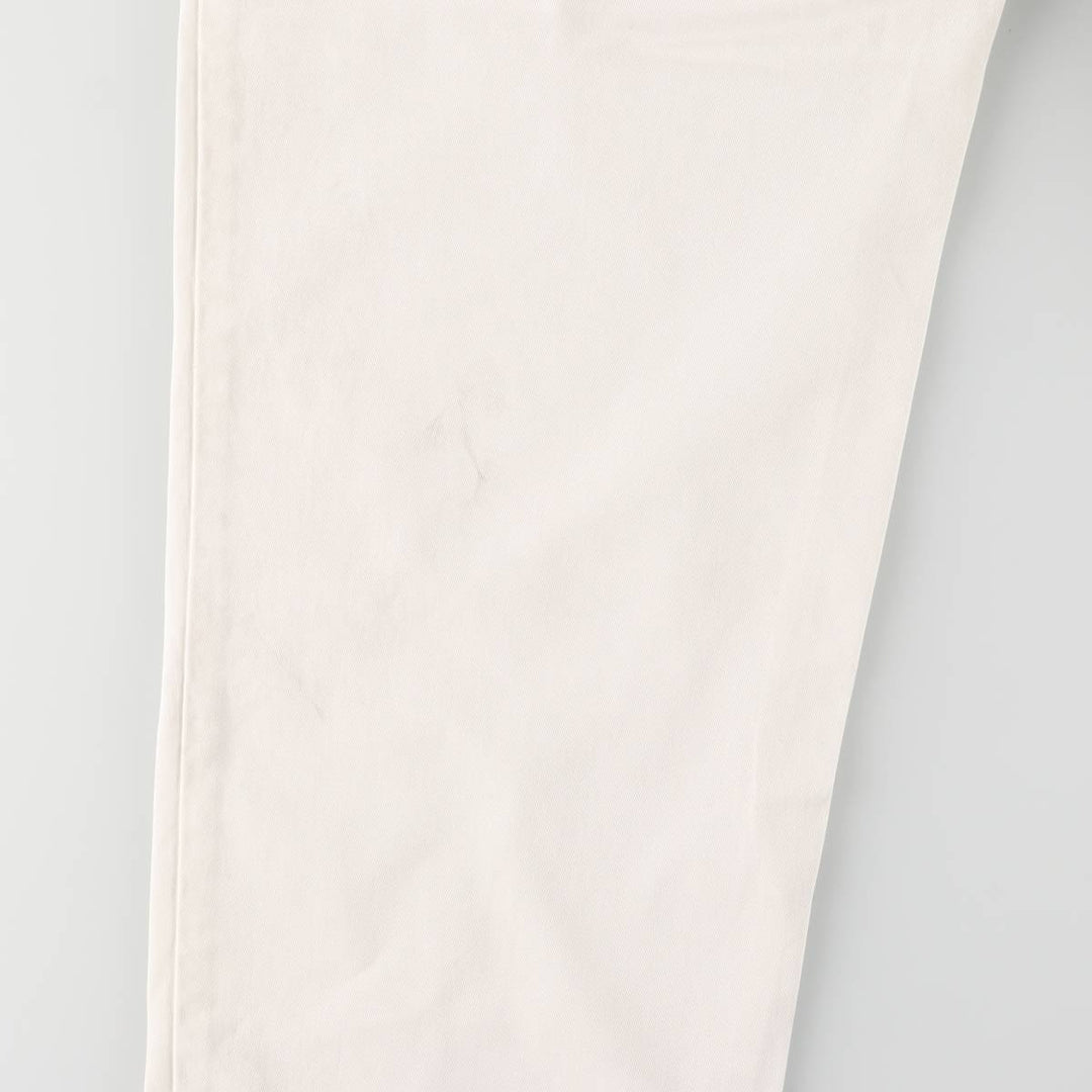 Ralph Lauren POLO by Ralph Lauren ANDREW PANT, two-pleat chino pants, men's, W32 equivalent cotton white type Vintage Second Hand