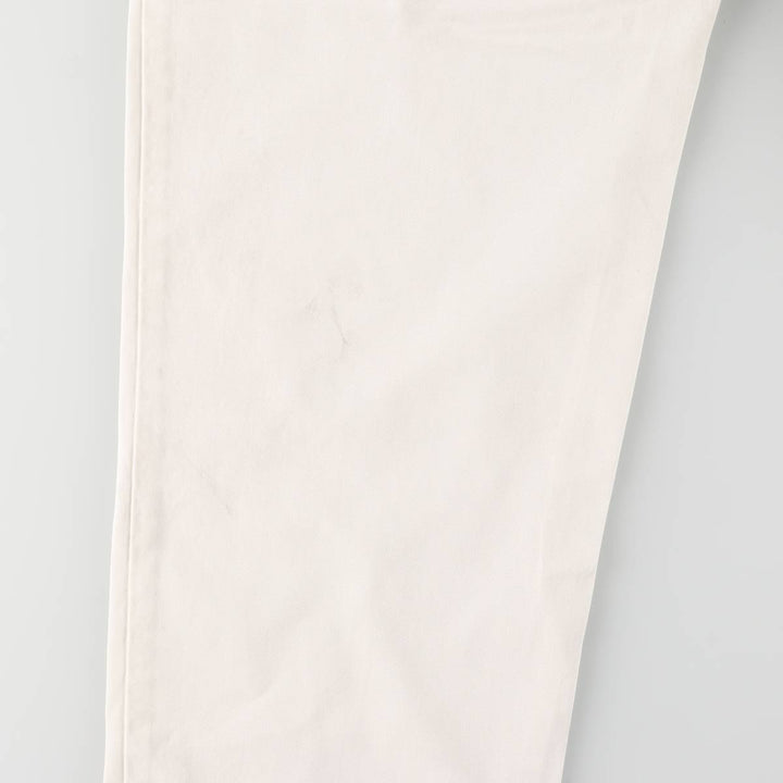 Ralph Lauren POLO by Ralph Lauren ANDREW PANT, two-pleat chino pants, men's, W32 equivalent cotton white type Vintage Second Hand