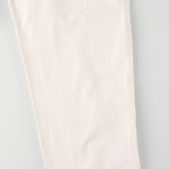 Ralph Lauren POLO by Ralph Lauren ANDREW PANT, two-pleat chino pants, men's, W32 equivalent cotton white type Vintage Second Hand
