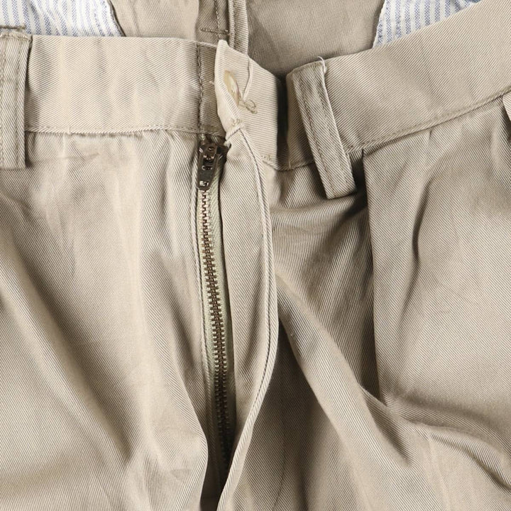 Ralph Lauren POLO by Ralph Lauren Classic Fit Two-Pleated Chino Pants, Men's, Size W34 cotton Beige type Vintage Second Hand