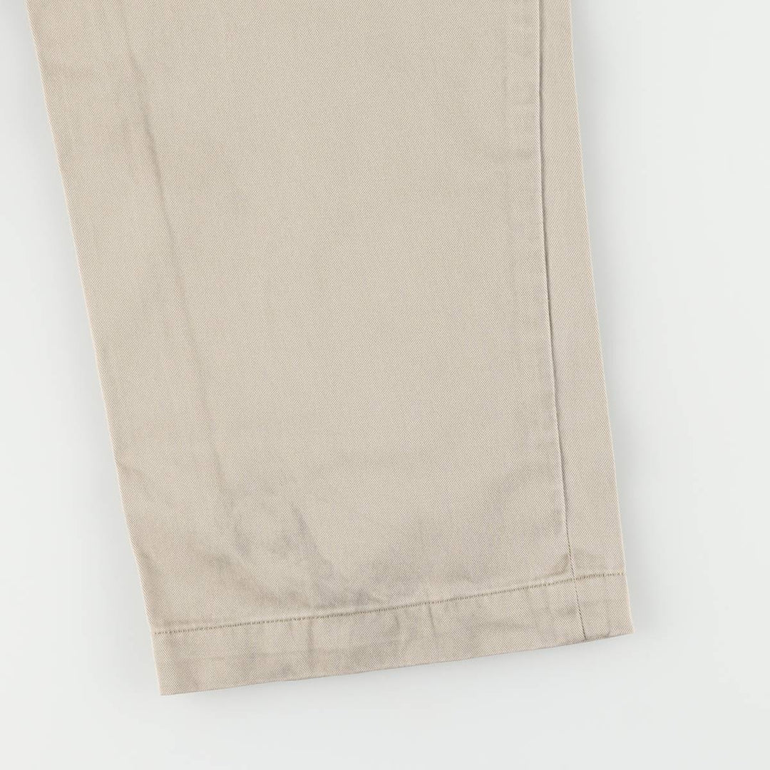 Ralph Lauren POLO by Ralph Lauren Classic Fit Two-Pleated Chino Pants, Men's, Size W34 cotton Beige type Vintage Second Hand