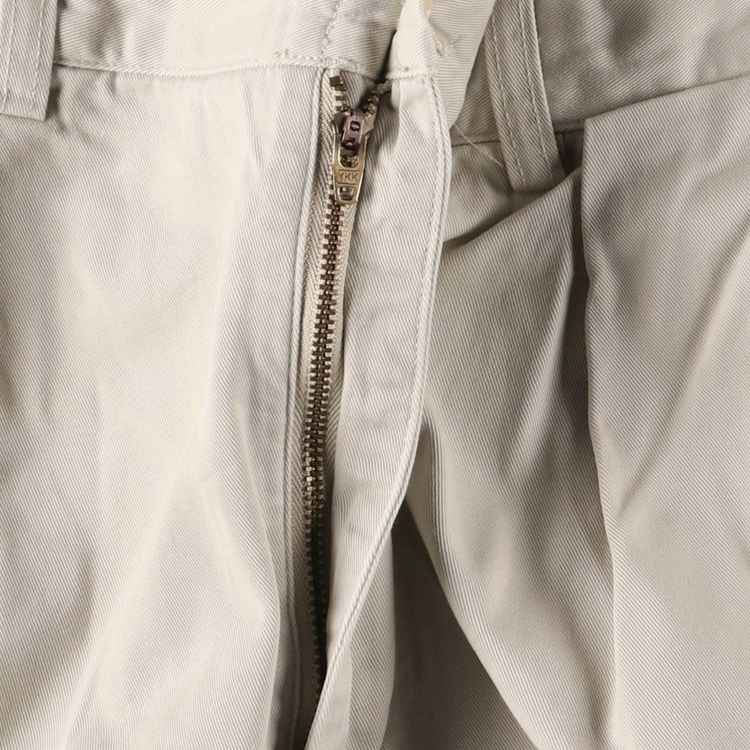 Ralph Lauren POLO by Ralph Lauren ANDREW PANT Two-pleat chino pants for men, equivalent to w36 cotton Beige type Vintage Second Hand
