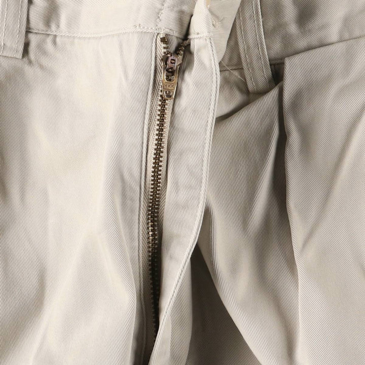 Ralph Lauren POLO by Ralph Lauren ANDREW PANT Two-pleat chino pants for men, equivalent to w36 cotton Beige type Vintage Second Hand