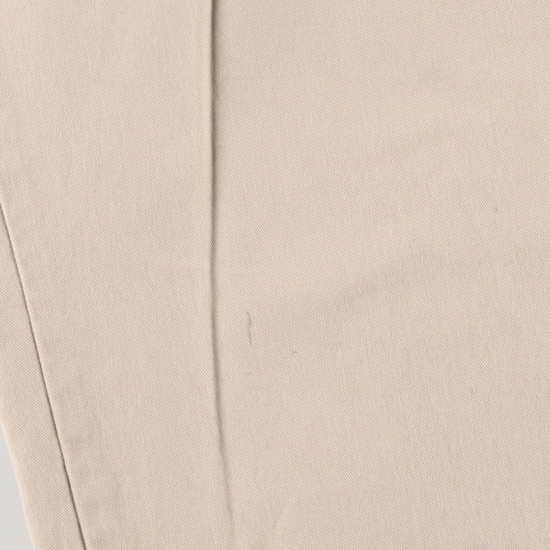 Ralph Lauren POLO by Ralph Lauren ANDREW PANT, two-pleat chino pants, men's, W35 equivalent cotton Beige type Vintage Second Hand
