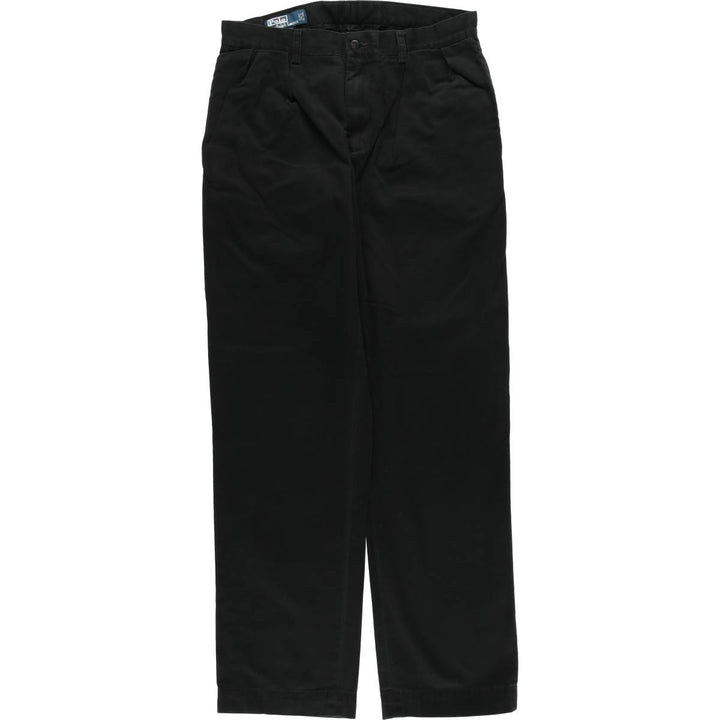 Ralph Lauren POLO by Ralph Lauren ETHAN PANT Two-pleat Chino Pants Men's Size W32 cotton black type Vintage Second Hand
