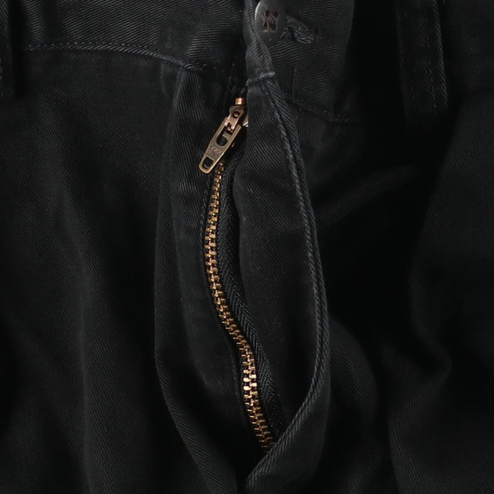 Ralph Lauren POLO by Ralph Lauren ETHAN PANT Two-pleat Chino Pants Men's Size W32 cotton black type Vintage Second Hand