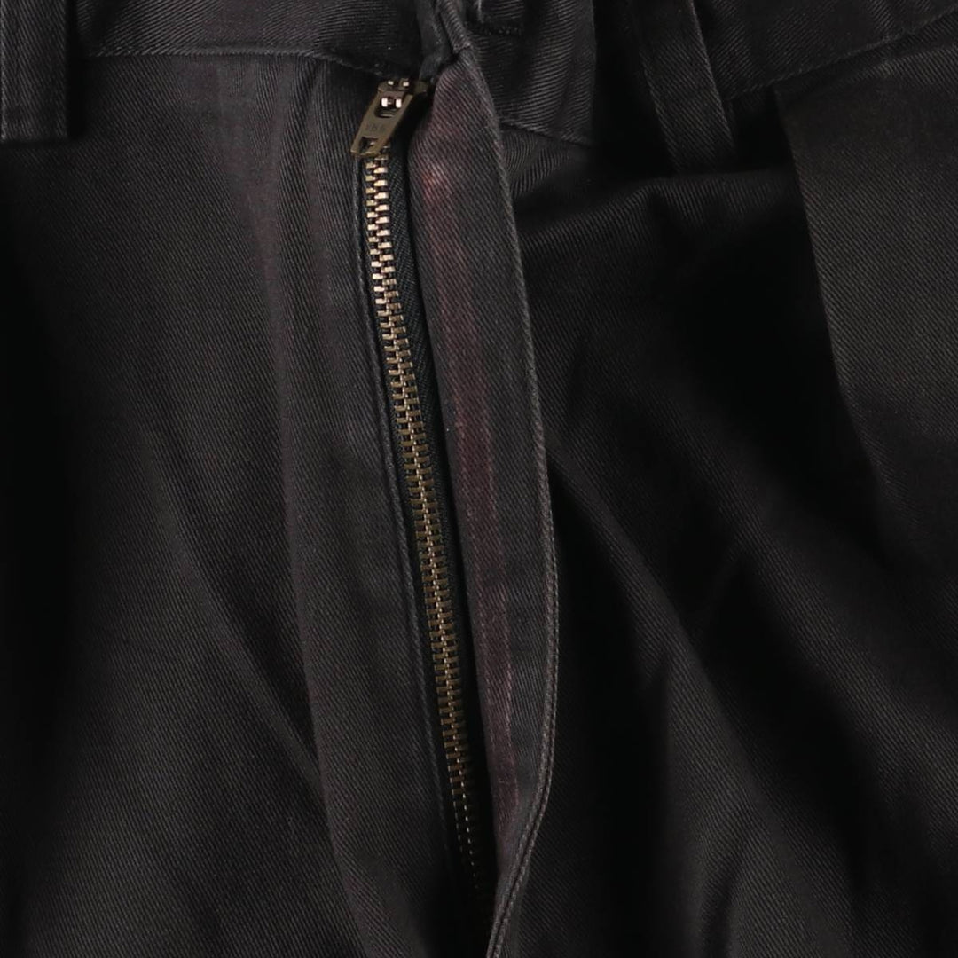 Ralph Lauren POLO by Ralph Lauren ANDREW PANT Two-pleat chino pants for men, equivalent to w36 cotton black type Vintage Second Hand