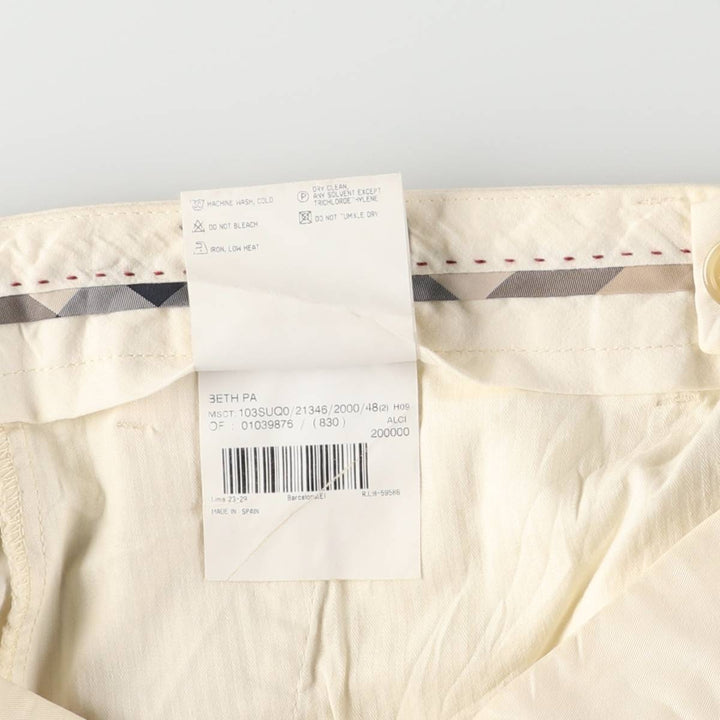 Vintage Burberry London work pants, men's size W36. cotton pale white type Vintage Second Hand