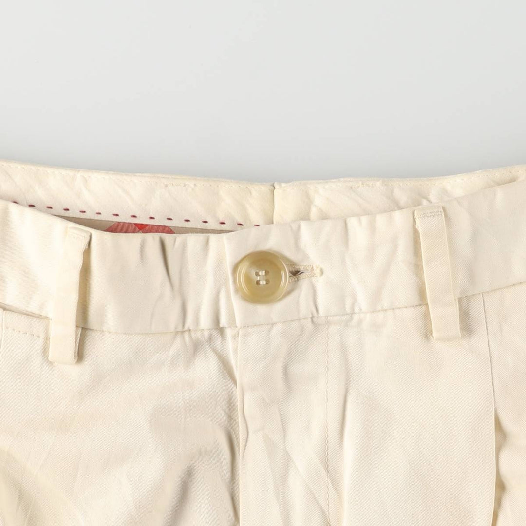 Vintage Burberry London work pants, men's size W36. cotton pale white type Vintage Second Hand