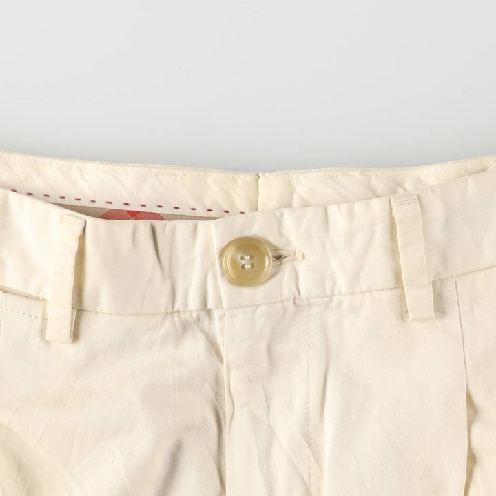 Vintage Burberry London work pants, men's size W36. cotton pale white type Vintage Second Hand