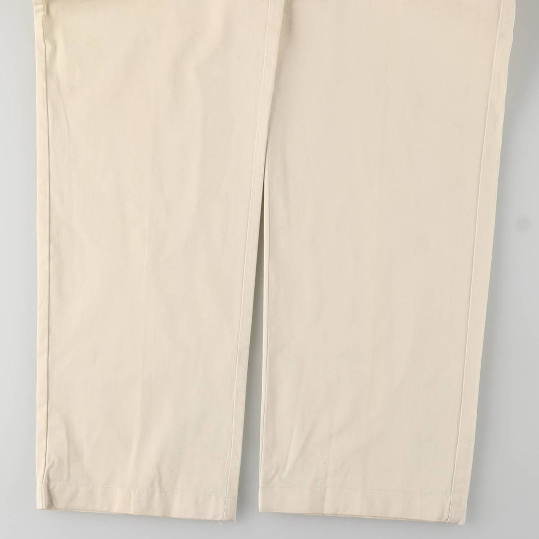 Vintage Burberry London work pants, men's size W36. cotton pale white type Vintage Second Hand