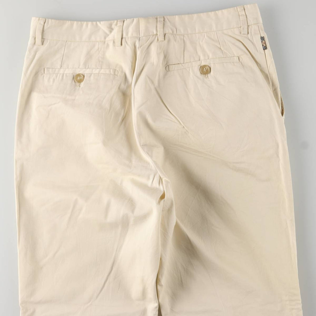 Vintage Burberry London work pants, men's size W36. cotton pale white type Vintage Second Hand