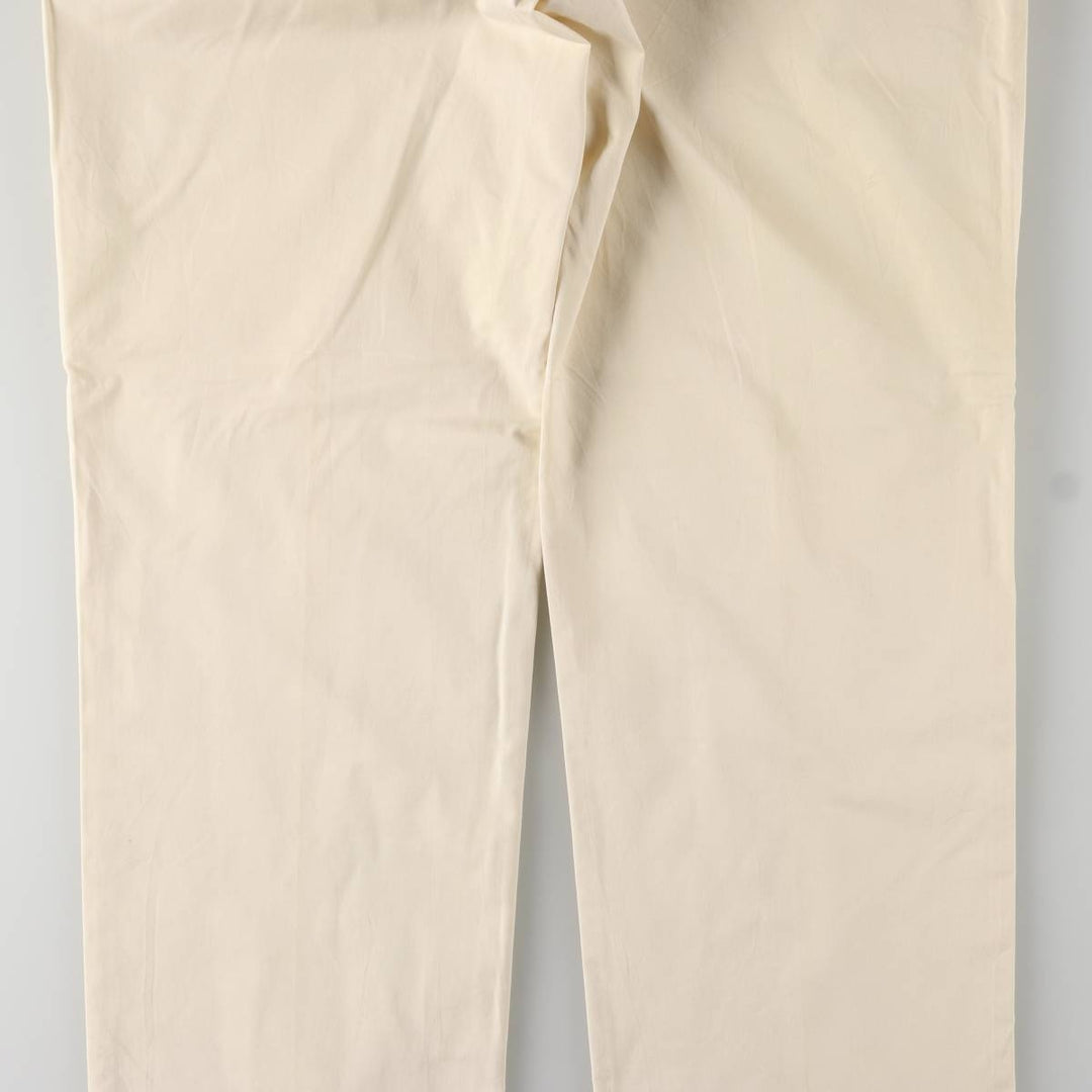 Vintage Burberry London work pants, men's size W36. cotton pale white type Vintage Second Hand
