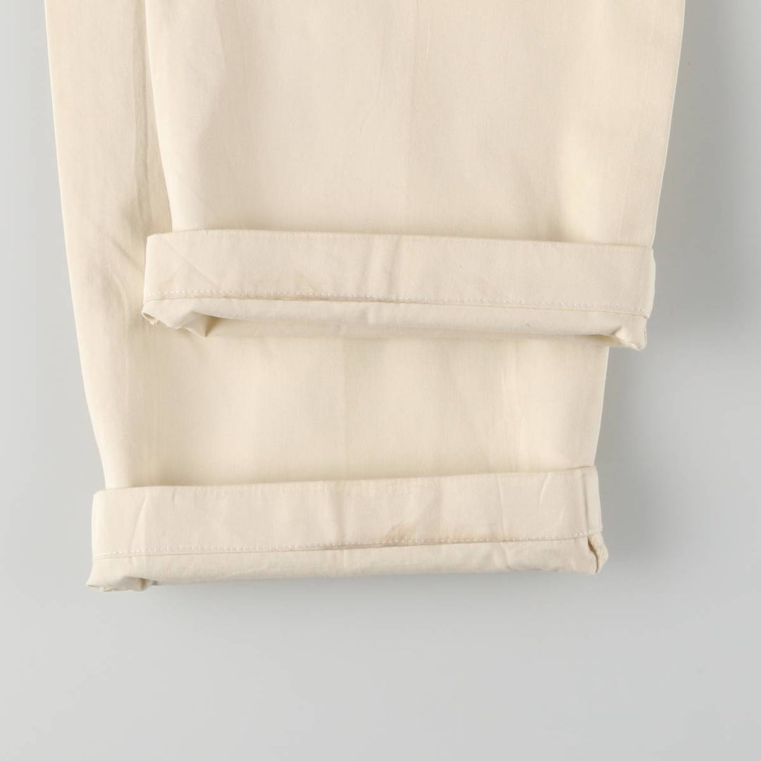 Vintage Burberry London work pants, men's size W36. cotton pale white type Vintage Second Hand