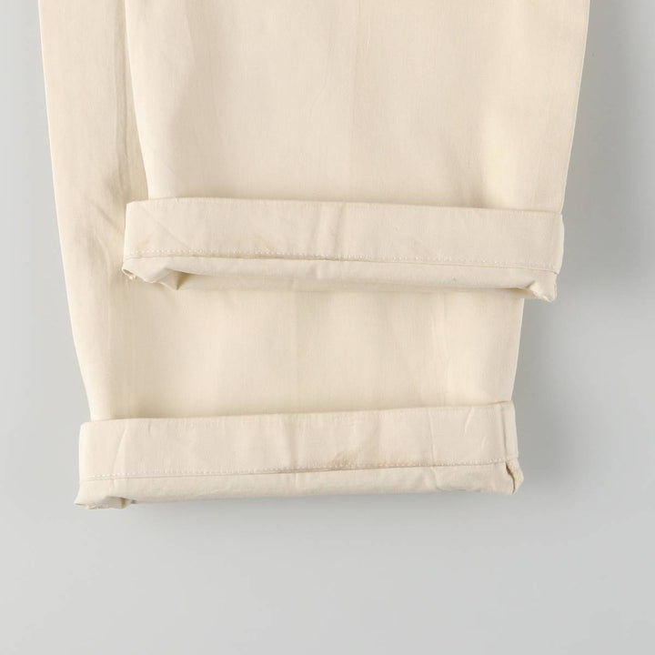 Vintage Burberry London work pants, men's size W36. cotton pale white type Vintage Second Hand