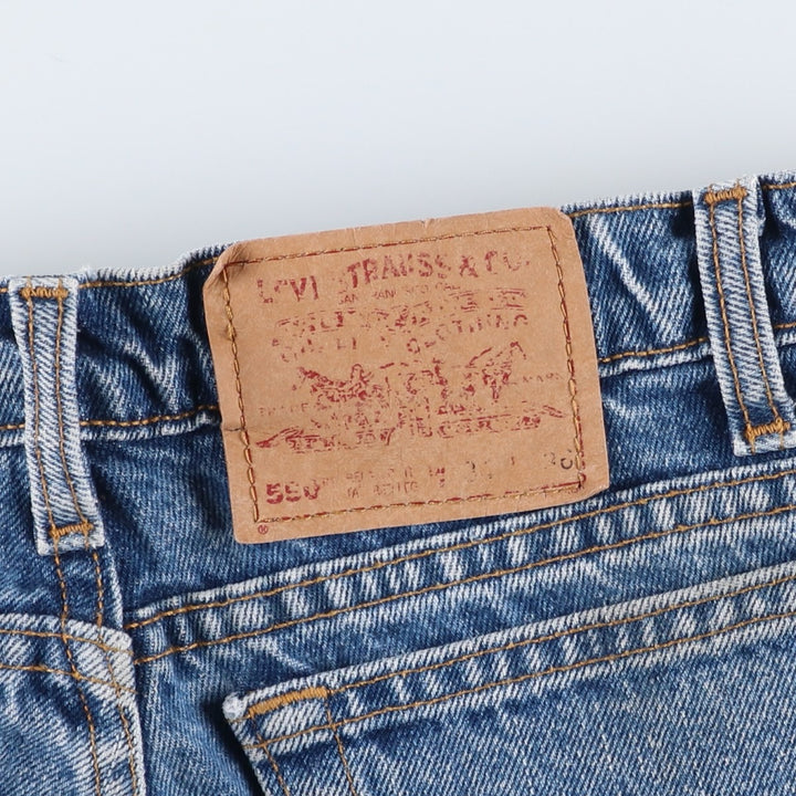 90s~00'S Levi's 550 Relaxed Fit Tapered Denim Pants Made in Canada Men's W33 cotton blue type Vintage Second Hand